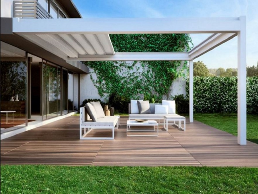 Strutture mobili per terrazzi Gazebi in legno per terrazzi