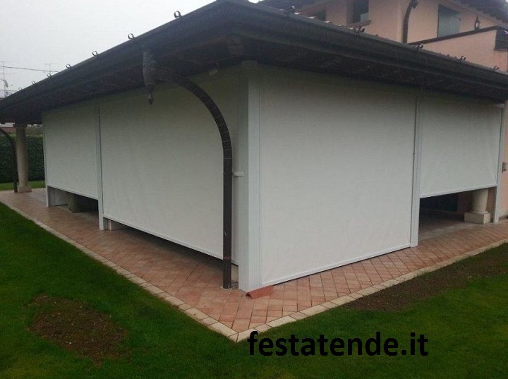 Tende invernali trasparenti antivento e antipioggia per esterni Infisso a pacchetto garden