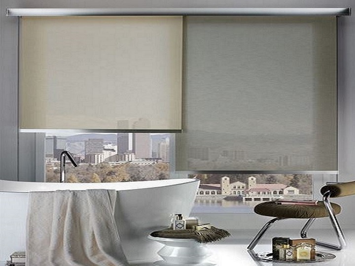 Tende a pannello su misura: tende moderne a soffitto rullo in tela ... Tende da interni moderni pannelli