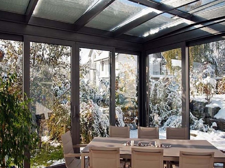 Emejing chiusura terrazzi in vetro gallery design trends 2017 ... Terrazzi chiusi con vetrate