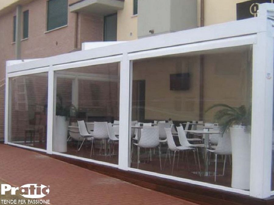 Chiusure per esterni,per verande,terrazzi,balconi,porticati,bar Verande esterne per terrazzi