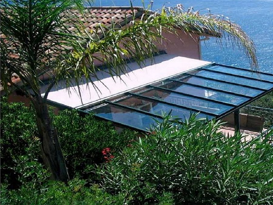 Coperture in vetro mobili e fisse,coperture tetti in vetro Coperture vetro per esterni