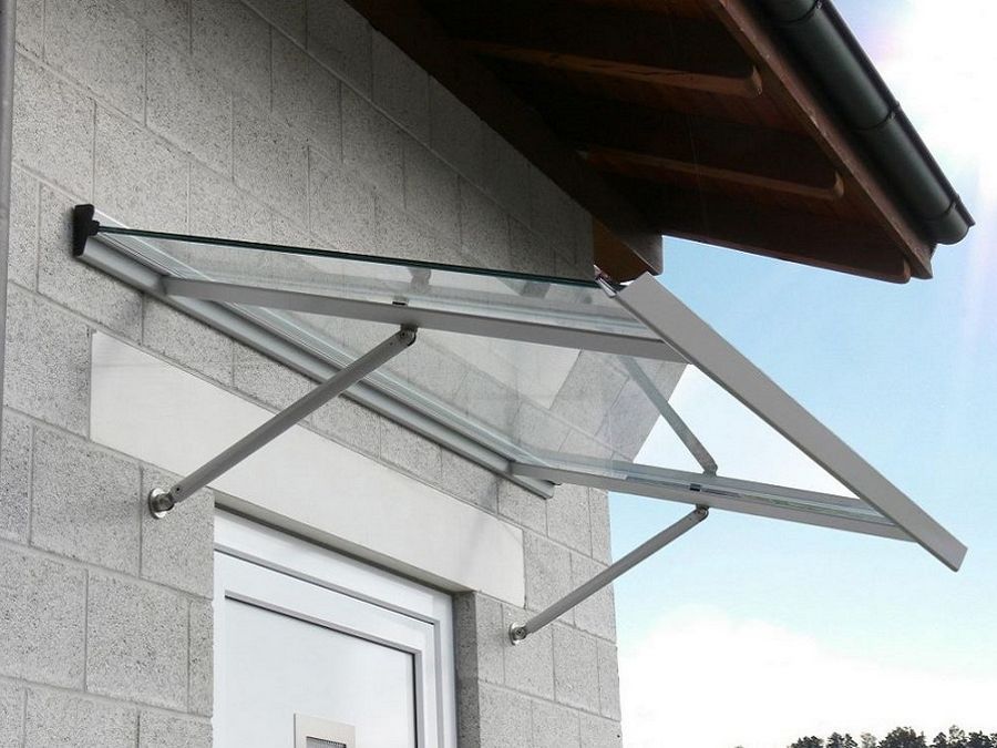 Vendita pensiline per esterni brescia,bergamo,milano,verona Pensiline in acciaio e vetro