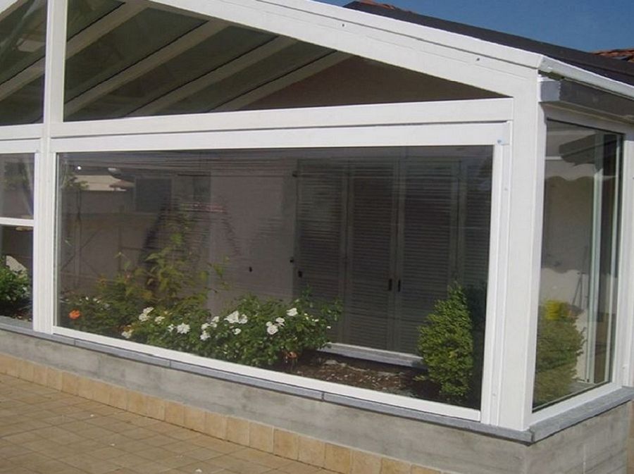 verande in plexiglass per terrazzi qw26 pineglen
