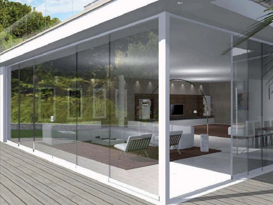 Best terrazze chiuse con vetrate contemporary design trends 2017 ... Verande chiuse in vetro