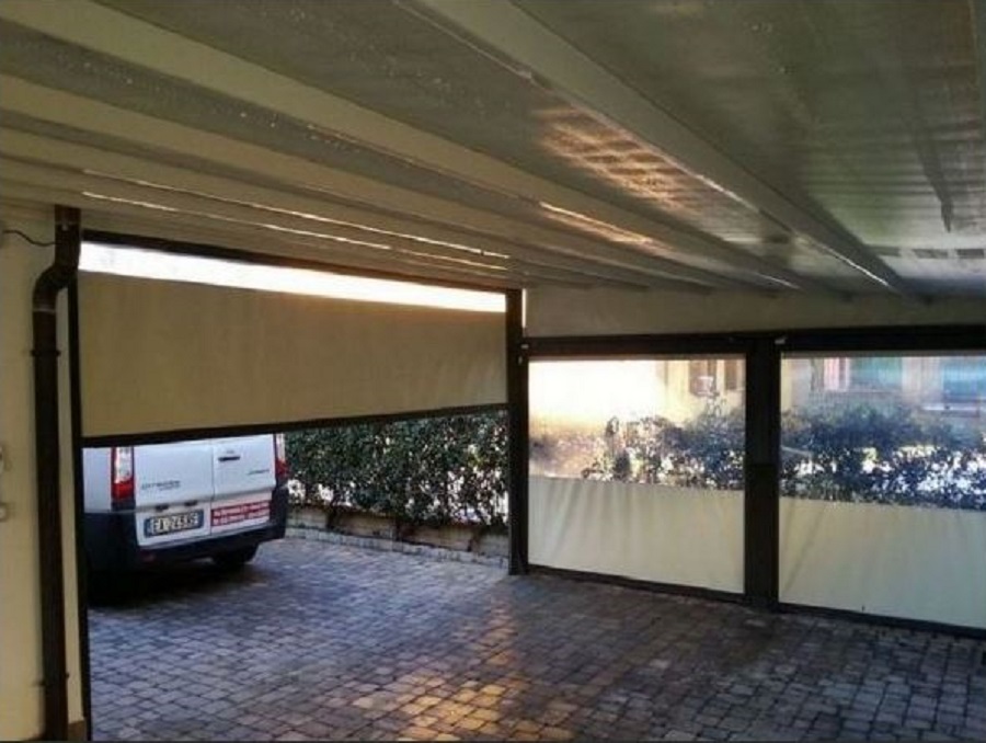 ingresso, tenda da legare 30 x 203 cm, 1 pannello, blu navy