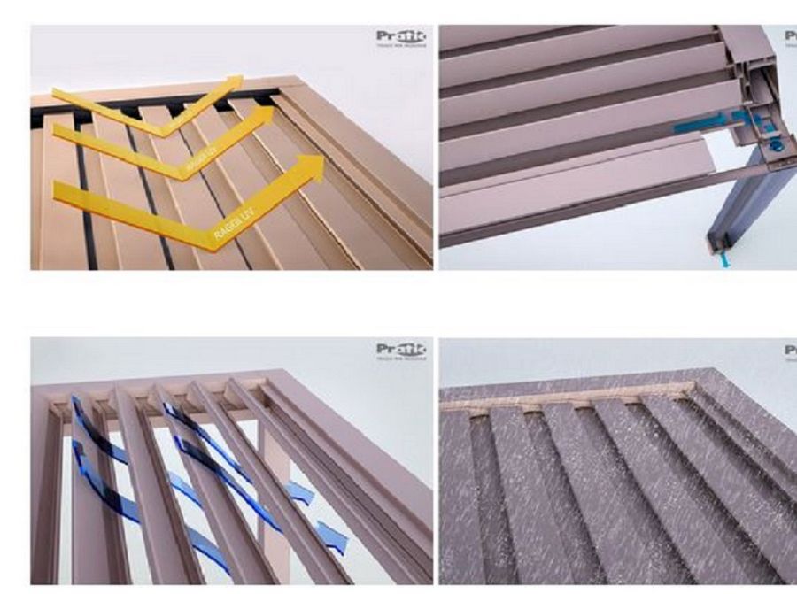 LAMELLE ORIENTABILI FRANGISOLE PER COPERTURE BIOCLIMATICHE