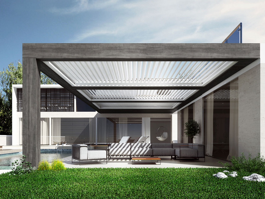 PERGOLA BIOCLIMATICA ADDOSSATA