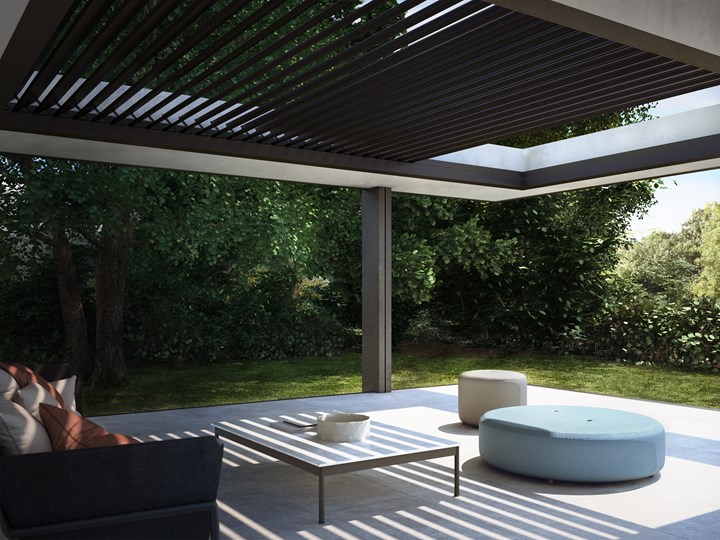 PERGOLA BIOCLIMATICA RETRATTILE
