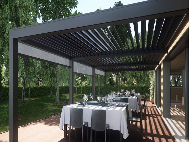 PERGOLATO BIOCLIMATICO PER BAR E PIZZERIE