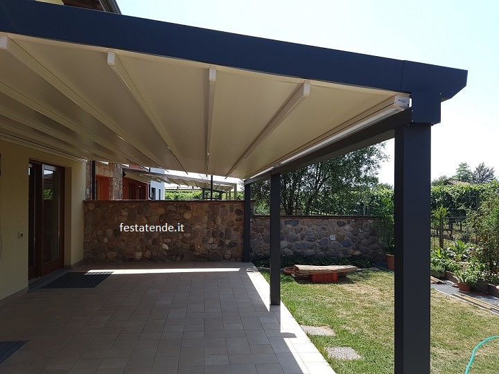 PERGOTENDE IN ALLUMINIO PER TERRAZZO