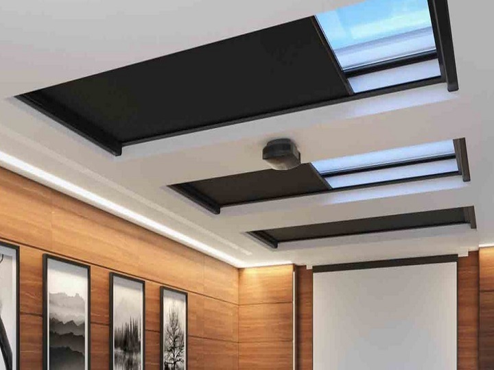 Changshade Tenda oscurante a rullo senza fili, con mantovana, oscurante, facile da installare, in tessuto, per casa, camera da letto e ufficio, 106,7
