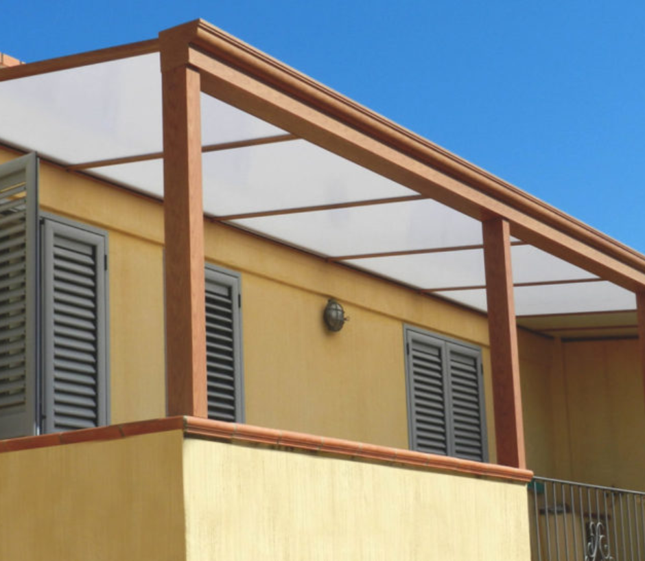 TETTOIE IN VETRORESINA