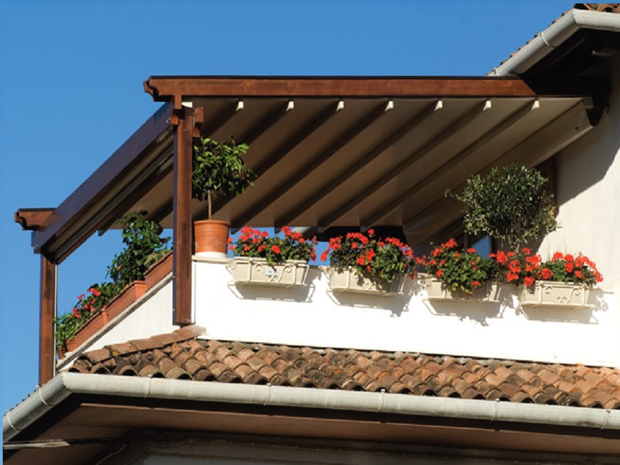 LZQ, Tenda Da Sole Verticale Per Balcone, Terrazza, Resistente Ai